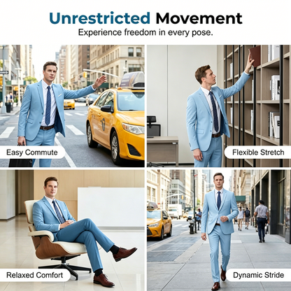 🔥-50% Aktion – Nur solange der Vorrat reicht⏳Zweiteiliges Business-Anzugset für Herren in Modern Fit
