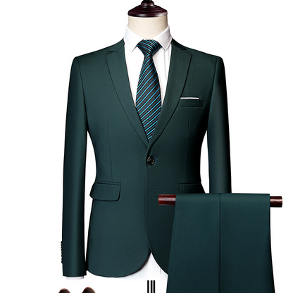 🔥-50% Aktion – Nur solange der Vorrat reicht⏳Zweiteiliges Business-Anzugset für Herren in Modern Fit