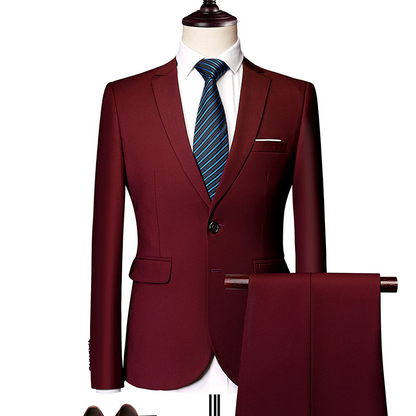🔥-50% Aktion – Nur solange der Vorrat reicht⏳Zweiteiliges Business-Anzugset für Herren in Modern Fit