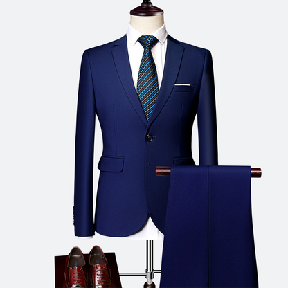 🔥-50% Aktion – Nur solange der Vorrat reicht⏳Zweiteiliges Business-Anzugset für Herren in Modern Fit