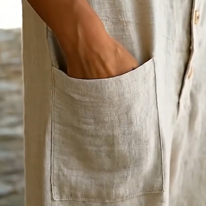 👖Lässiger, ärmelloser Jumpsuit mit Kapuze für Damen
