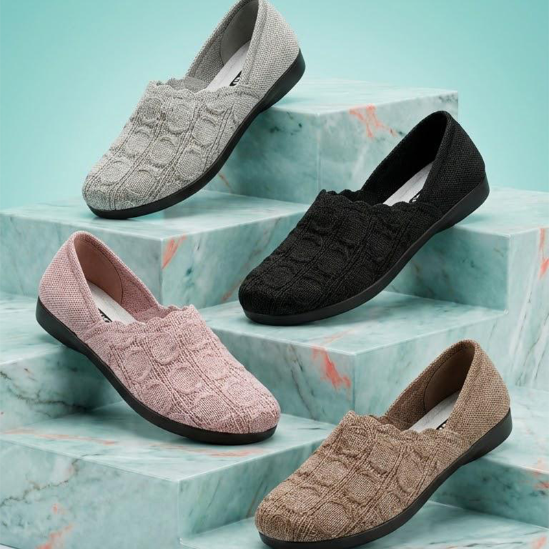👟 50% RABATT! ✨ Atmungsaktive Strick-Freizeitschuhe für Damen – Kühler Tragekomfort, Flexible PVC-Sohle & Ideal Für Lange Spaziergänge 🚶‍♀️