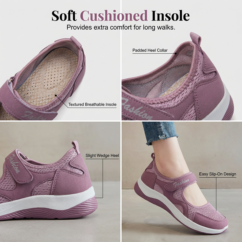 Women's Lightweight Casual Mesh Flat Shoes