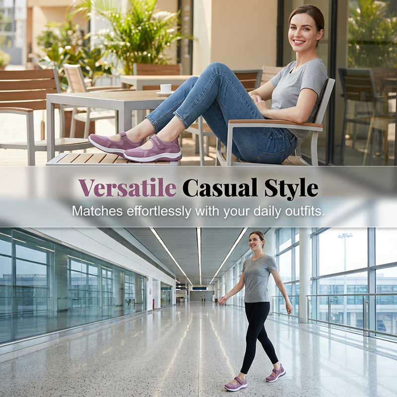 Women's Lightweight Casual Mesh Flat Shoes