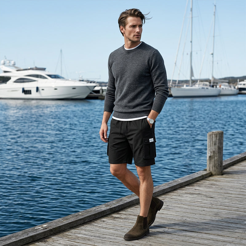 ⏰ 50 % RABATT – Nur für kurze Zeit ✨Herren Cargo Shorts in Große Größen 👖 Locker, Bequem & Mit Praktischen Taschen