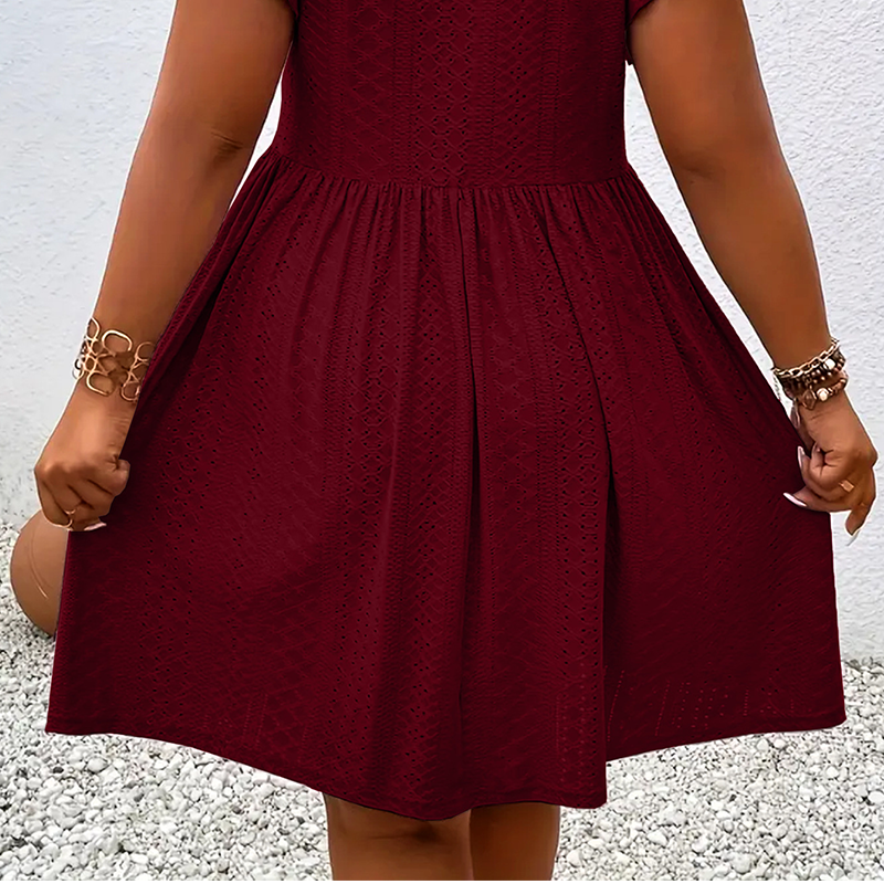 🔥 EXKLUSIVES ANGEBOT: 50% RABATT 💥 Elegantes Damenkleid mit Rüschenbesatz 👗 fein verarbeitet, stilvoll & inkl. gratis Halskette 🎁