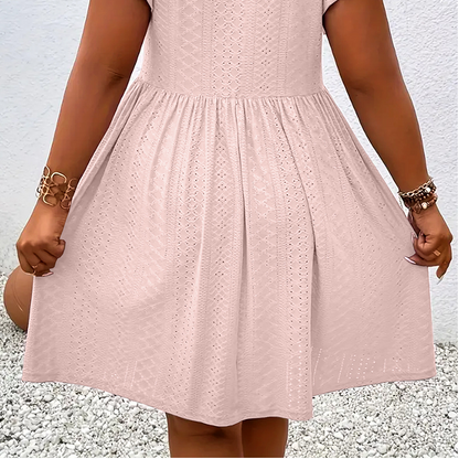🔥 EXKLUSIVES ANGEBOT: 50% RABATT 💥 Elegantes Damenkleid mit Rüschenbesatz 👗 fein verarbeitet, stilvoll & inkl. gratis Halskette 🎁