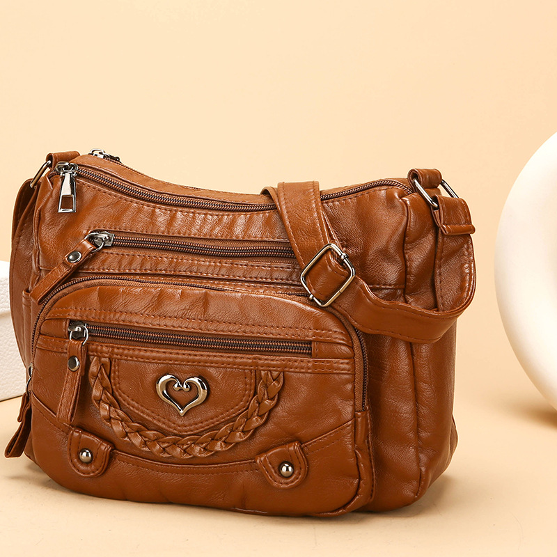 👜🔥 50% RABATT ✨ Damen Crossbody-Tasche aus weichem PU-Leder – leicht, praktisch & vielseitig für Alltag & Reisen 💼💫