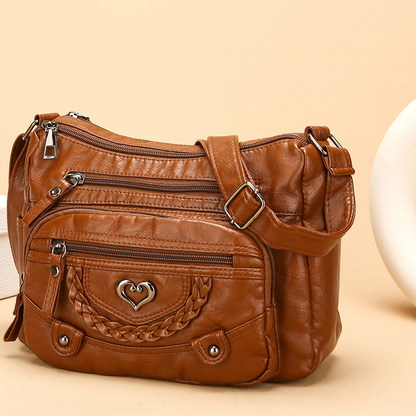 👜🔥 50% RABATT ✨ Damen Crossbody-Tasche aus weichem PU-Leder – leicht, praktisch & vielseitig für Alltag & Reisen 💼💫