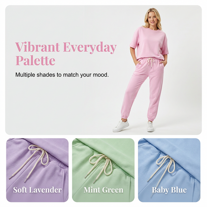 💥NEUER HEISSER SALE💥Lässiges Set aus kurzärmeligem Oberteil und Hose für Damen