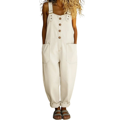 👖🔥 50% RABATT 💥 Damen Baggy Denim Latzhose mit Taschen – lässig, bequem & absolut im Trend
