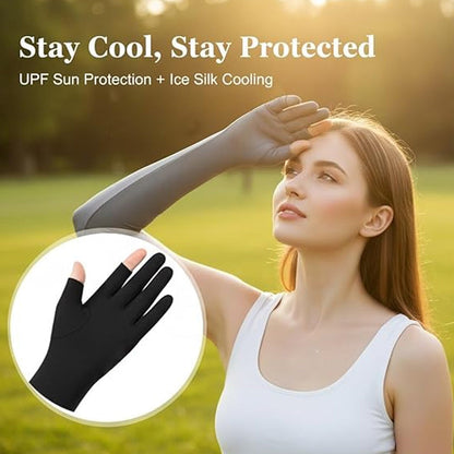 ❄️ Hochdehnbare UV-kühlende Armbänder – atmungsaktiv, kühlend & sonnenschützend ☀️
