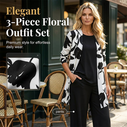 💃🔥 50% RABATT 💥 Damen 3-teiliges Outfit Set – lässig, bequem & perfekt für jeden Tag ✨