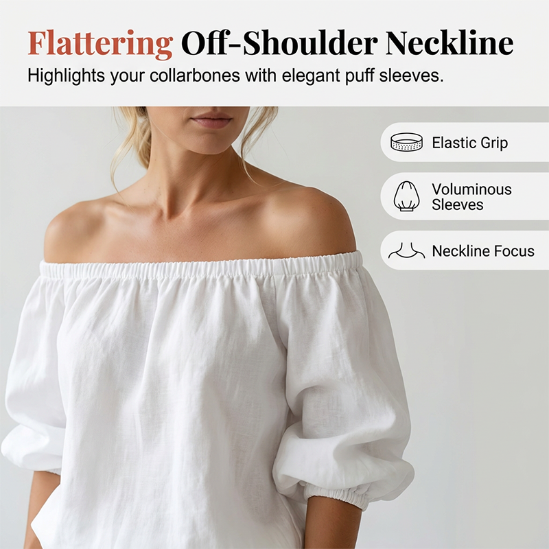 🖤 50% RABATT! Damen Off-Shoulder Jumpsuit aus Leinen – Lässig, elegant & für jeden Tag!