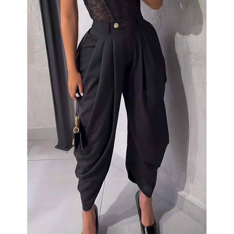 ⏰ 55 % RABATT – Nur für kurze Zeit ✨Lässige Damenhose mit hoher Taille und weitem Bein