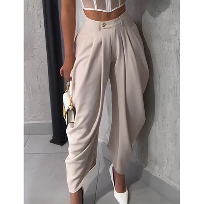 ⏰ 55 % RABATT – Nur für kurze Zeit ✨Lässige Damenhose mit hoher Taille und weitem Bein