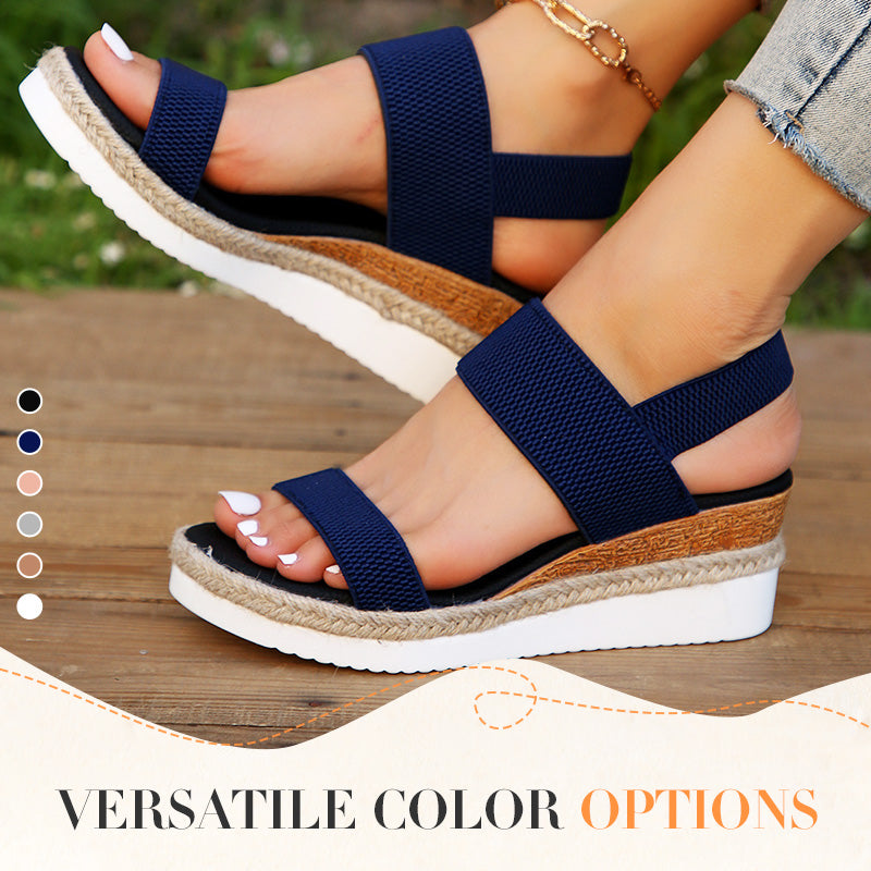 🌞Modische Damen-Sandalen robuste Sohle Keilabsatz