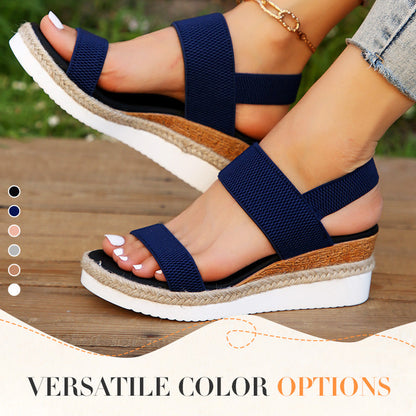 🌞Modische Damen-Sandalen robuste Sohle Keilabsatz