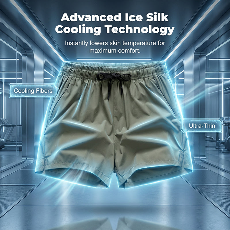 Men's Quick-Dry Athletic Shorts with Pockets