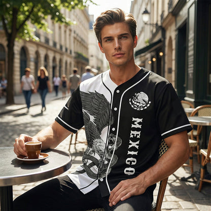 Men's Printed Casual Button-Down Shirt