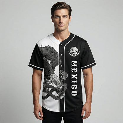 Men's Printed Casual Button-Down Shirt