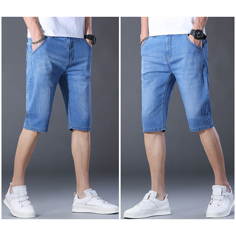 👖Dehnbare und atmungsaktive Denim-Shorts für Herren