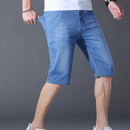 👖Dehnbare und atmungsaktive Denim-Shorts für Herren