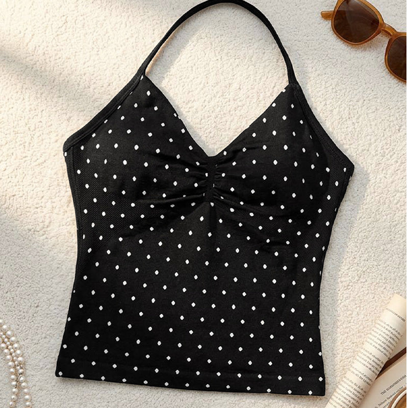 Polka Dot Halter Top & Shorts Set