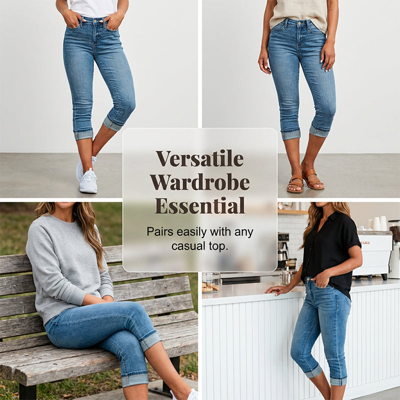 🌟 So bequem wie Leggings – so stylisch wie Jeans! Ihre neue Lieblingshose für den Sommer