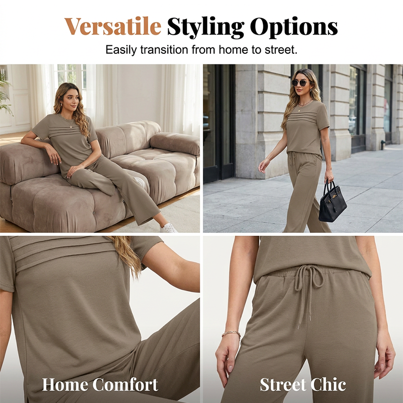 🌍 Bestseller im Netz! 🛋️ 2-teiliges Loungewear-Set für Damen – weich, bequem & perfekt für entspannte Tage zu Hause