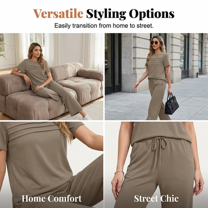 🌍 Bestseller im Netz! 🛋️ 2-teiliges Loungewear-Set für Damen – weich, bequem & perfekt für entspannte Tage zu Hause