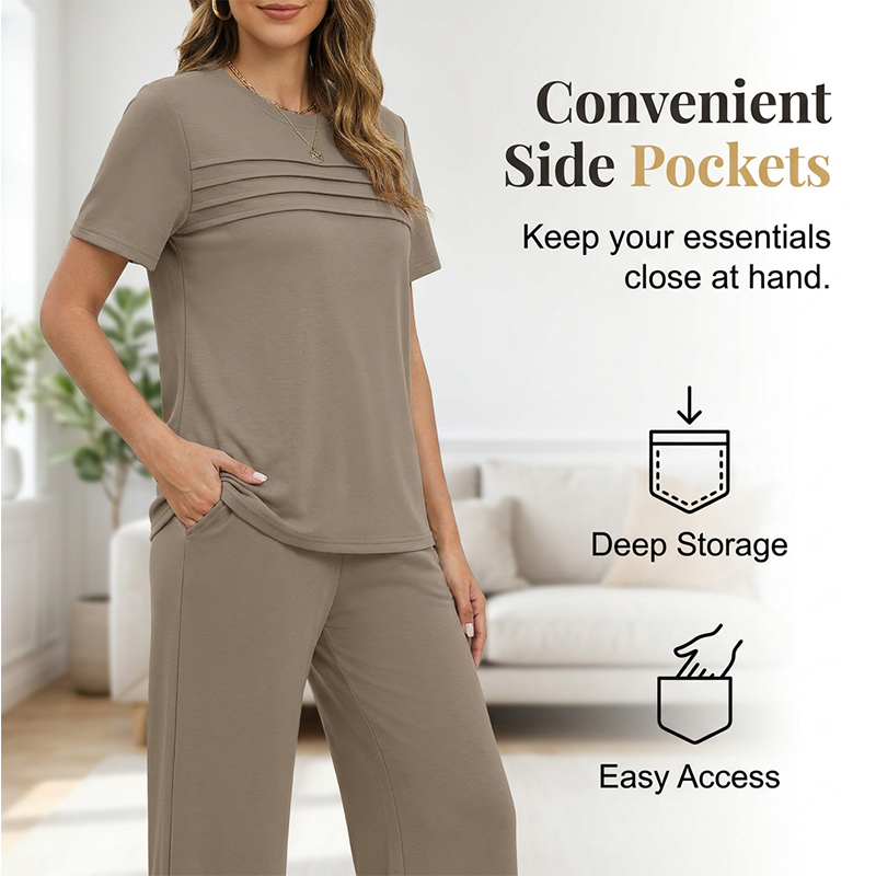 🌍 Bestseller im Netz! 🛋️ 2-teiliges Loungewear-Set für Damen – weich, bequem & perfekt für entspannte Tage zu Hause