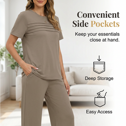 🌍 Bestseller im Netz! 🛋️ 2-teiliges Loungewear-Set für Damen – weich, bequem & perfekt für entspannte Tage zu Hause