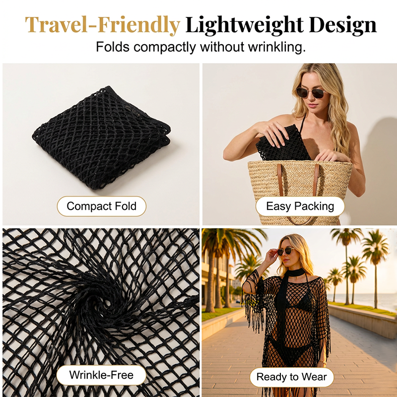 🏆 Last Day Special Price ! 💐Summer Metallic Crochet Cover-Up – Lightweight, Flowy & Effortlessly Stylish summer outfit