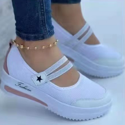 👟 Damen Breathable Mesh Slip-On Platform Sneakers – leicht, bequem & mit natürlichem Größenboost – perfekt für lange Tage