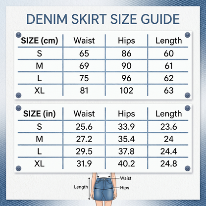 Ausgestellter Midi-Rock aus Denim im Meerjungfrauen-Stil