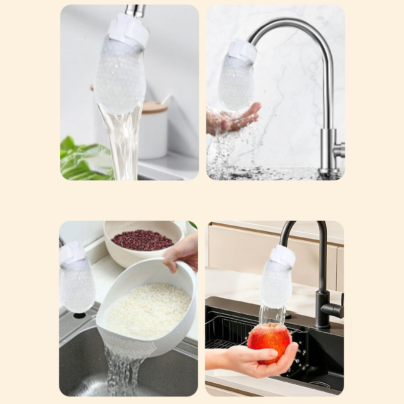 ⏰60% RABATT⚡Über 50.000 VERKAUFT!💥Spritzschutz-Küchenarmatur-Baumwollfilter zur Entfernung von Ablagerungen und Rost