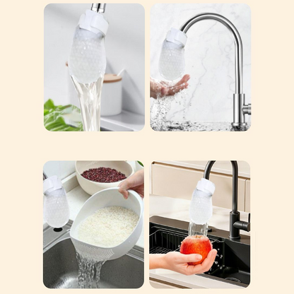 ⏰60% RABATT⚡Über 50.000 VERKAUFT!💥Spritzschutz-Küchenarmatur-Baumwollfilter zur Entfernung von Ablagerungen und Rost