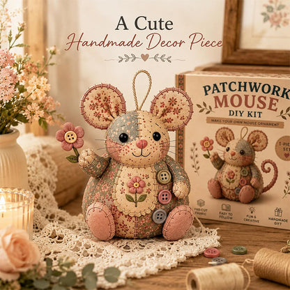 🎨 JETZT 50% RABATT!! 🎁✨ Handgefertigtes Nähset für eine Vintage-Maus aus Plüsch 🧵