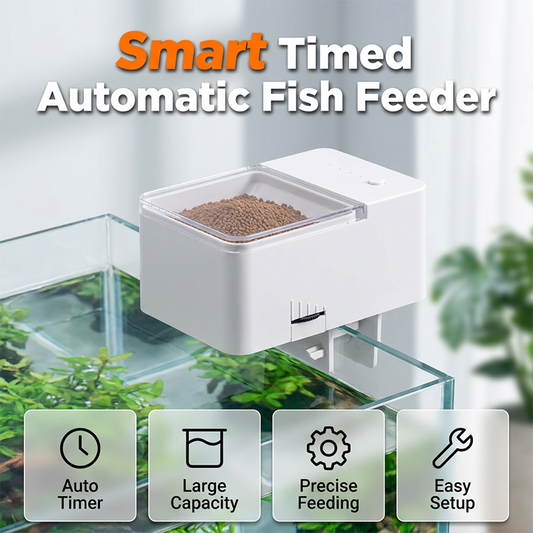 🐟⏱️ Automatischer Fischfutterspender mit Timer – präzise Portionen, Urlaubs-Fütterung, jetzt −50%