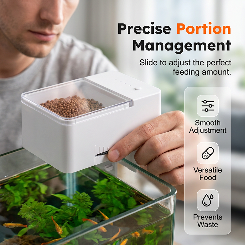 🐟⏱️ Automatischer Fischfutterspender mit Timer – präzise Portionen, Urlaubs-Fütterung, jetzt −50%