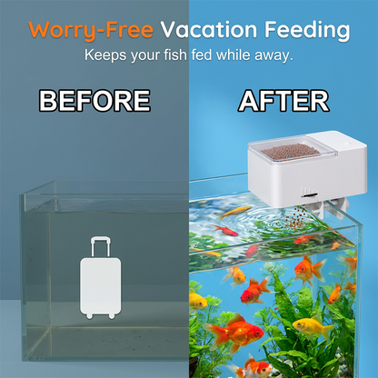 🐟⏱️ Automatischer Fischfutterspender mit Timer – präzise Portionen, Urlaubs-Fütterung, jetzt −50%