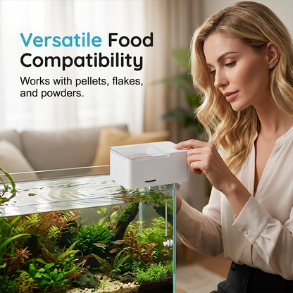 🐟⏱️ Automatischer Fischfutterspender mit Timer – präzise Portionen, Urlaubs-Fütterung, jetzt −50%