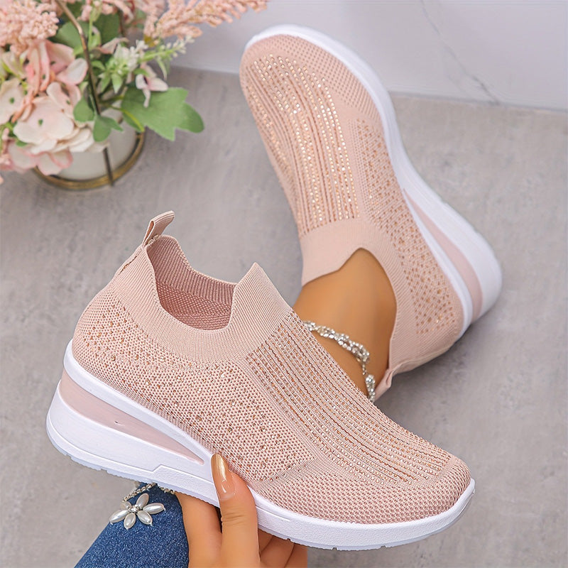 👟 Damen atmungsaktive Knit-Walking-Schuhe – leicht, flexibel & bequem – perfekt für lange Spaziergänge, Alltag & Reisen