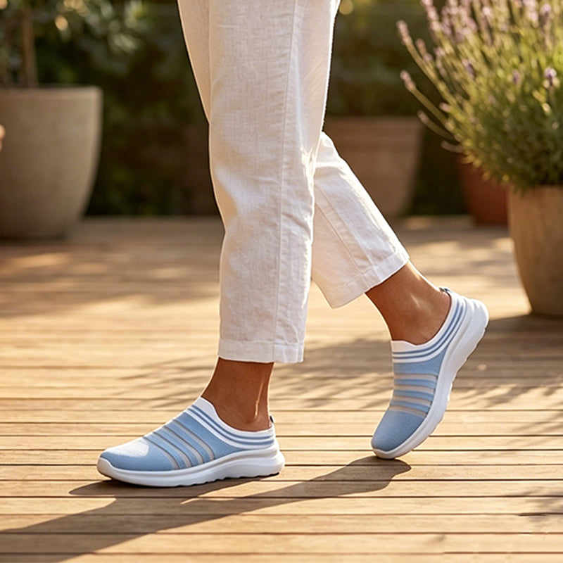 👟Damen atmungsaktive Mesh-Slip-On-Mule-Sneaker