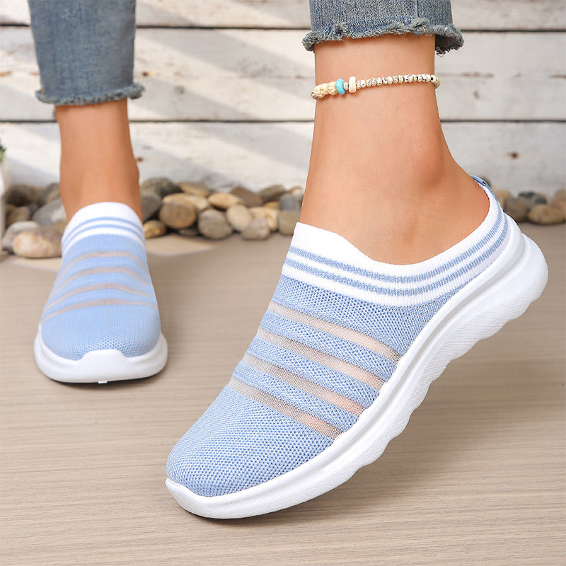 👟Damen atmungsaktive Mesh-Slip-On-Mule-Sneaker