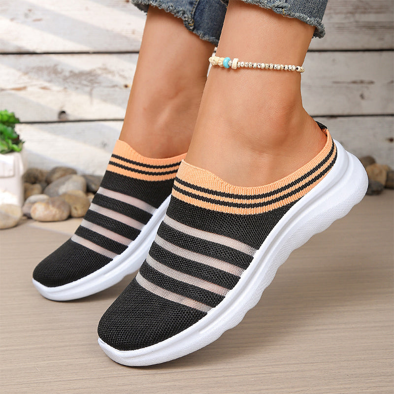 👟Damen atmungsaktive Mesh-Slip-On-Mule-Sneaker