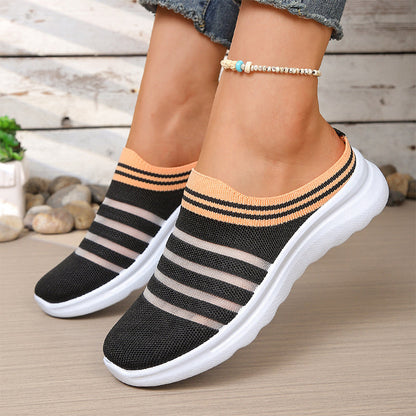 👟Damen atmungsaktive Mesh-Slip-On-Mule-Sneaker