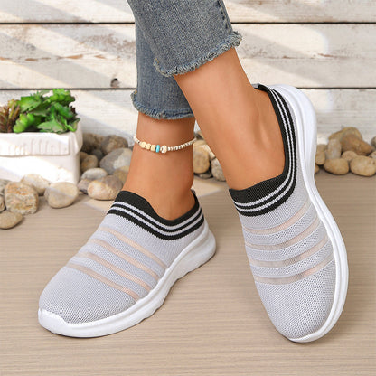 👟Damen atmungsaktive Mesh-Slip-On-Mule-Sneaker