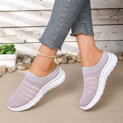 👟Damen atmungsaktive Mesh-Slip-On-Mule-Sneaker